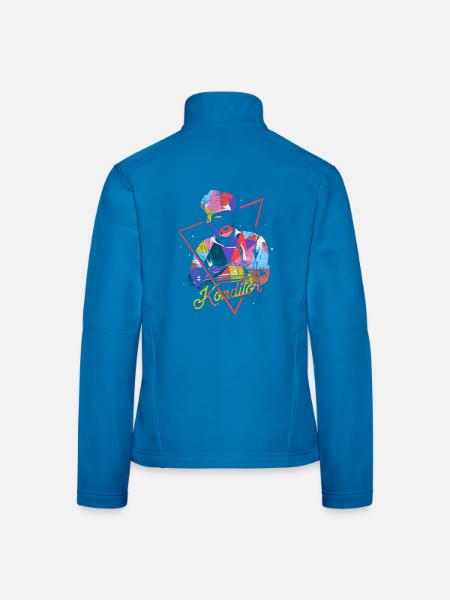 Kreativer Konditor Zuckerwerk - Frauen Softshelljacke - Lichtblau - Hinten
