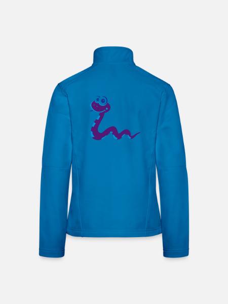 Schlange - Frauen Softshelljacke - Lichtblau - Hinten