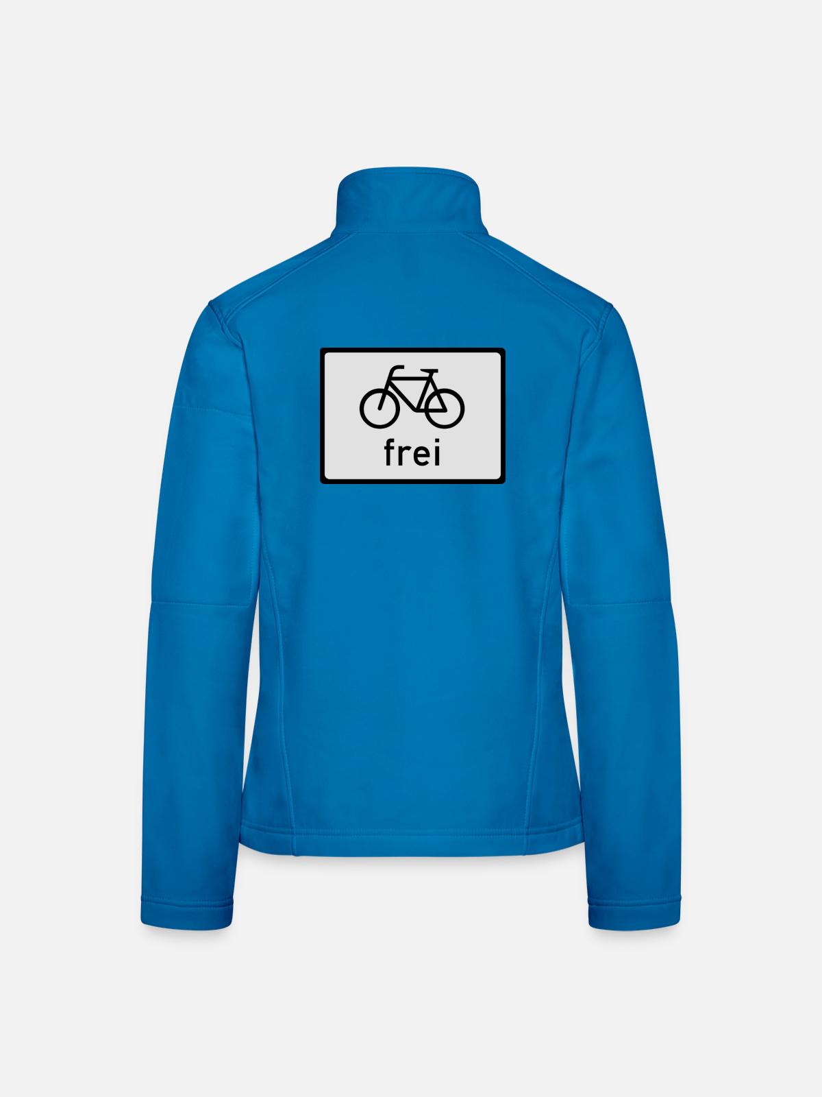 Fahrrad frei - Frauen Softshelljacke - Lichtblau - Hinten