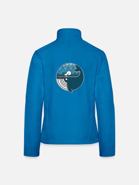 Faszinierender Walhai Ozeanbewohner - Frauen Softshelljacke - Lichtblau - Hinten