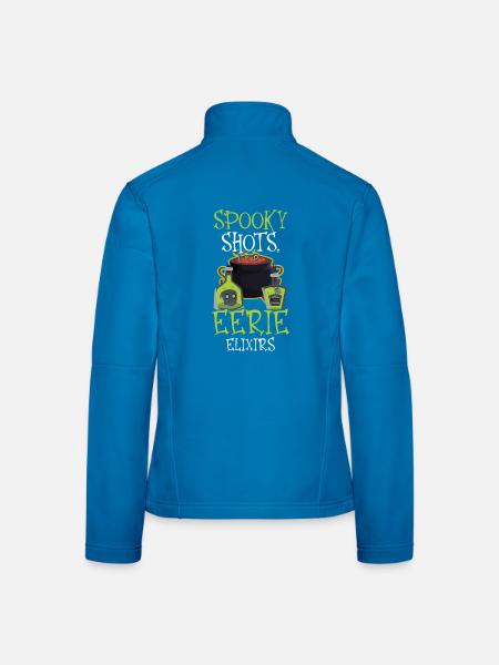 Gespenstische Shots Unheimliche Elixiere Barkeeper - Frauen Softshelljacke - Lichtblau - Hinten
