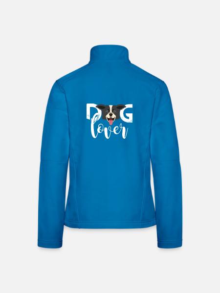 Hundefreund Hundeliebe Hundeliebhaber Hundehalter - Frauen Softshelljacke - Lichtblau - Hinten