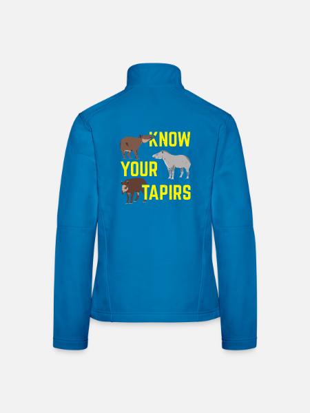 Kennen Sie Ihre Tapire Wildtier Tierpfleger - Frauen Softshelljacke - Lichtblau - Hinten