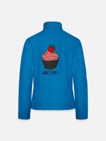 Muffin - Frauen Softshelljacke - Lichtblau - Hinten
