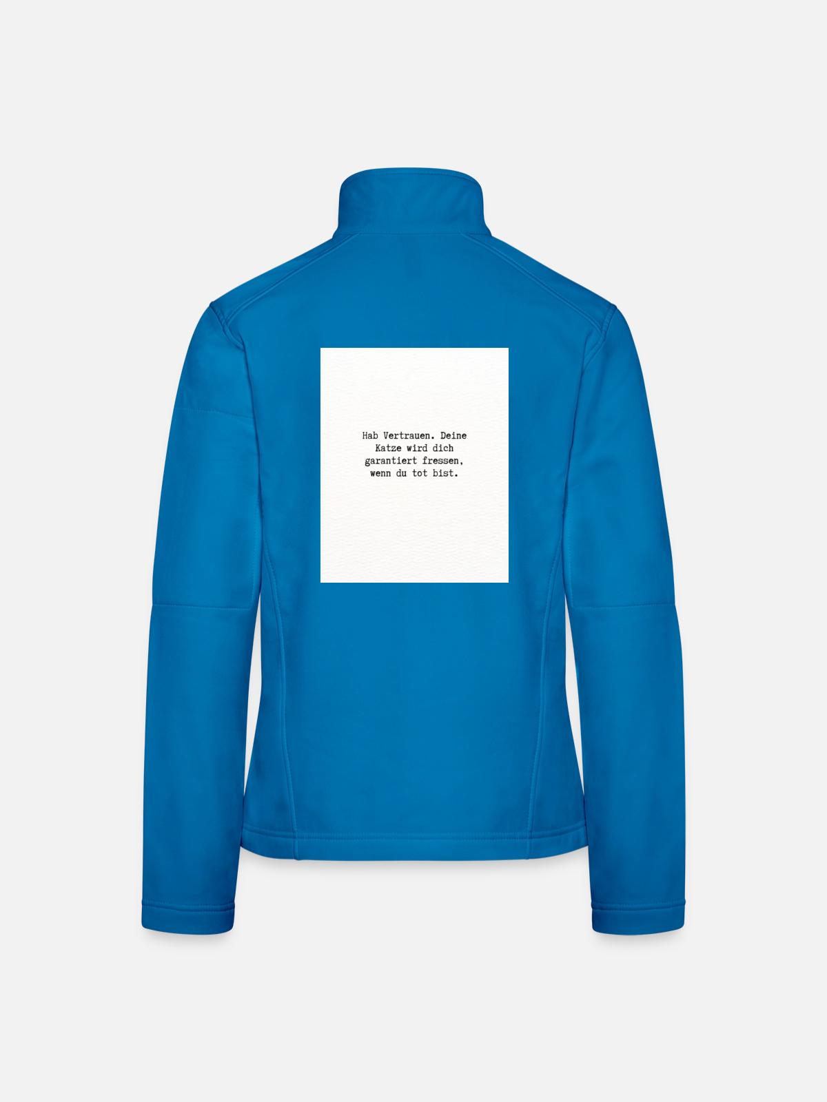 Hab Vertrauen - Frauen Softshelljacke - Lichtblau - Hinten