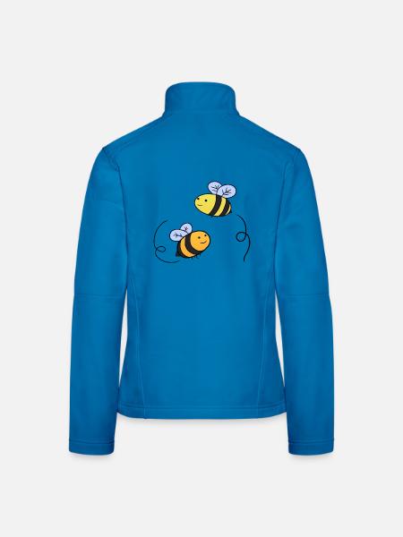 Baby Bee - Frauen Softshelljacke - Lichtblau - Hinten