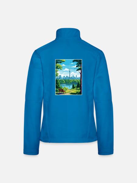 Toronto Kanada Dekoration Vintage Reiseposter - Frauen Softshelljacke - Lichtblau