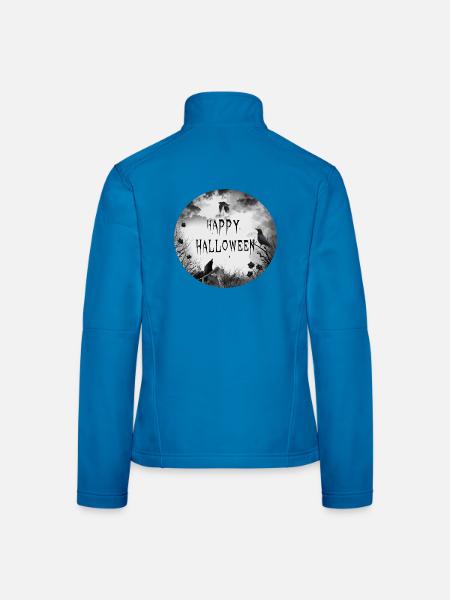 Halloween - Happy Halloween crows - Frauen Softshelljacke - Lichtblau - Hinten