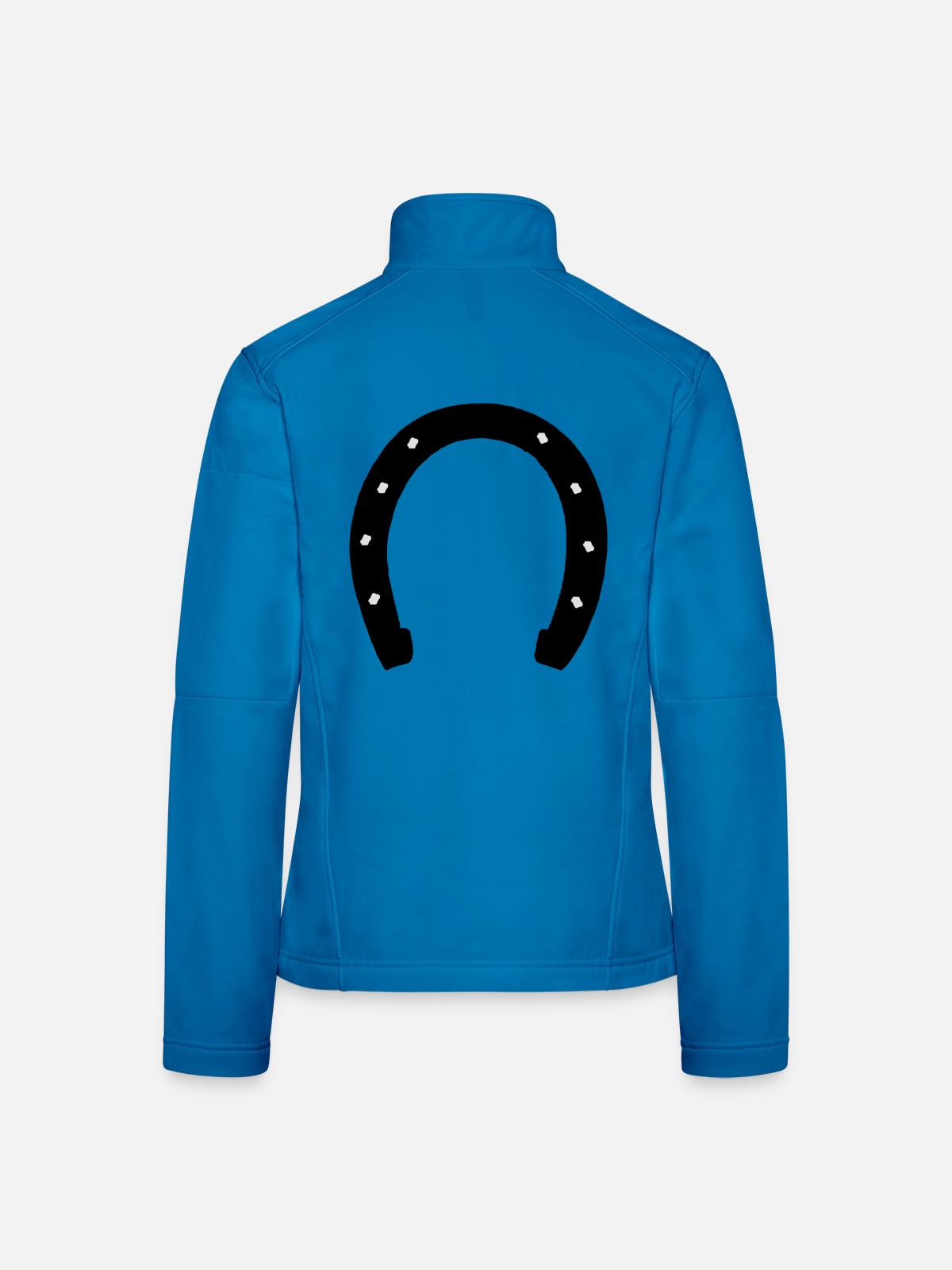 hufeisen - Frauen Softshelljacke - Lichtblau - Hinten