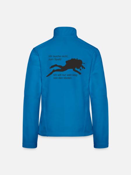 Spass - Frauen Softshelljacke - Lichtblau - Hinten