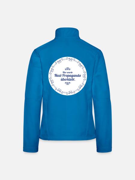 Propaganda Überkleben - Frauen Softshelljacke - Lichtblau
