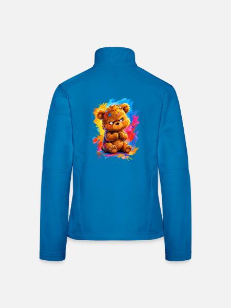 Teddy - Frauen Softshelljacke - Lichtblau