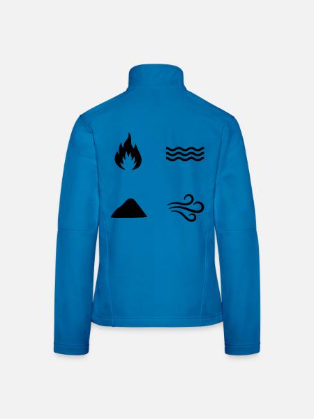 Elemente Elements - Frauen Softshelljacke - Lichtblau - Hinten