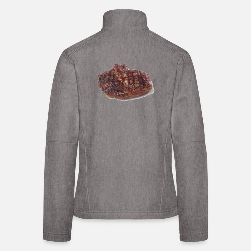 Steak - Women's Softshell Jacket - heather grey