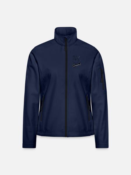 Glaube Hoffnung und Liebe - Frauen Softshelljacke - Navy - Vorne
