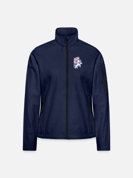 Kleines Einhorn - Frauen Softshelljacke - Navy