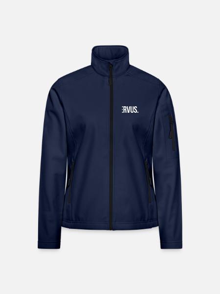 SERVUS. - Schlicht und Aussagekräftig - Frauen Softshelljacke - Navy