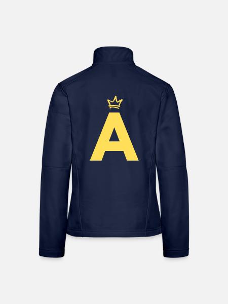 A comme Alvin - Veste en tissu softshell Femme - bleu marine - Dos