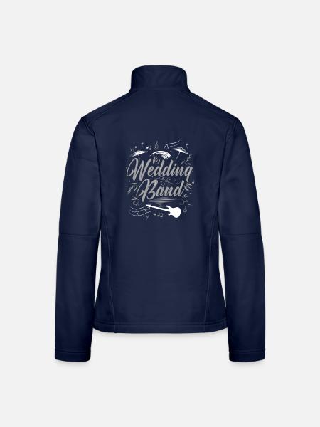 Hochzeitsband Musiker Live Musik - Frauen Softshelljacke - Navy - Hinten