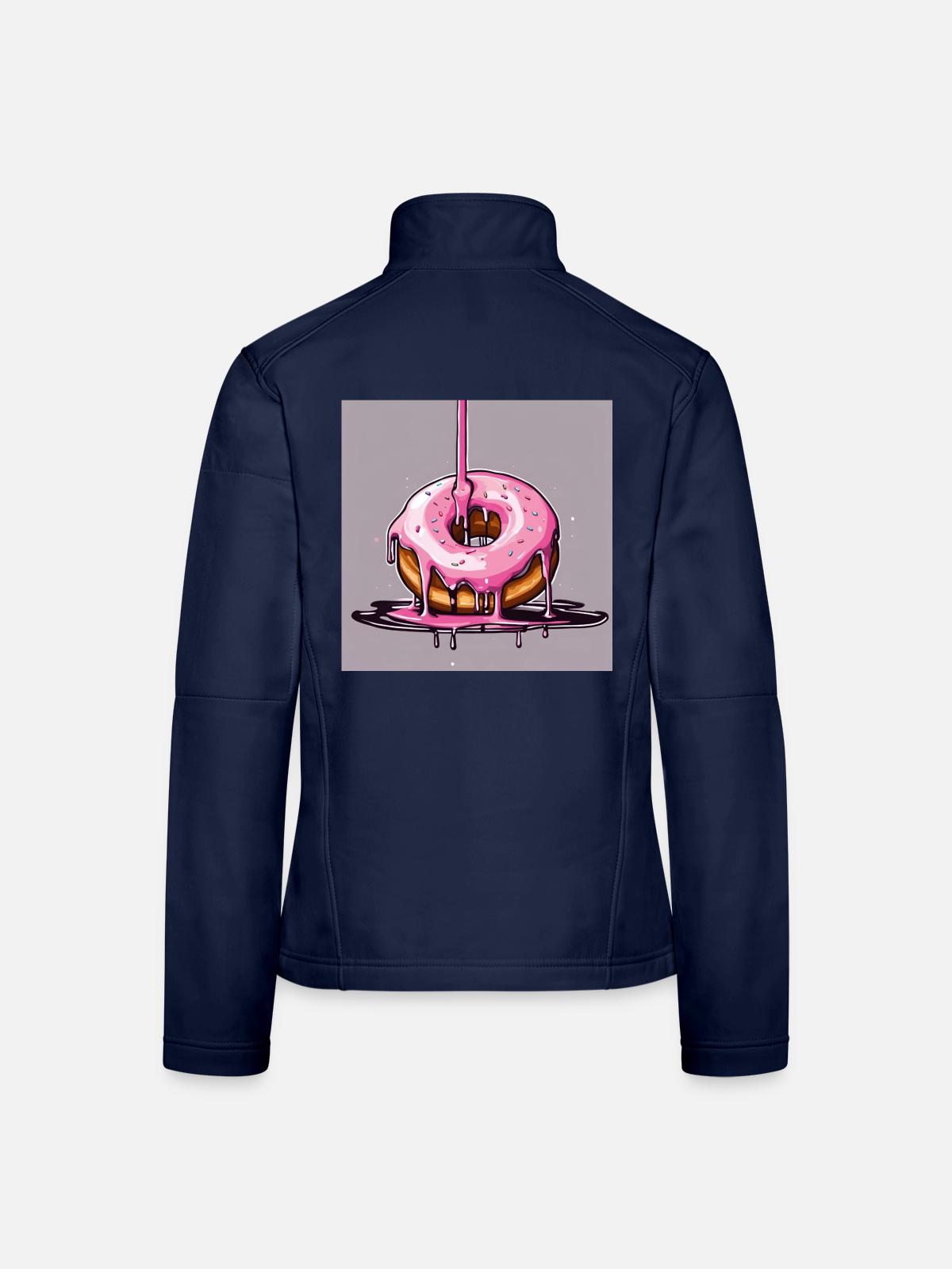 Donut 1 - Frauen Softshelljacke - Navy - Hinten