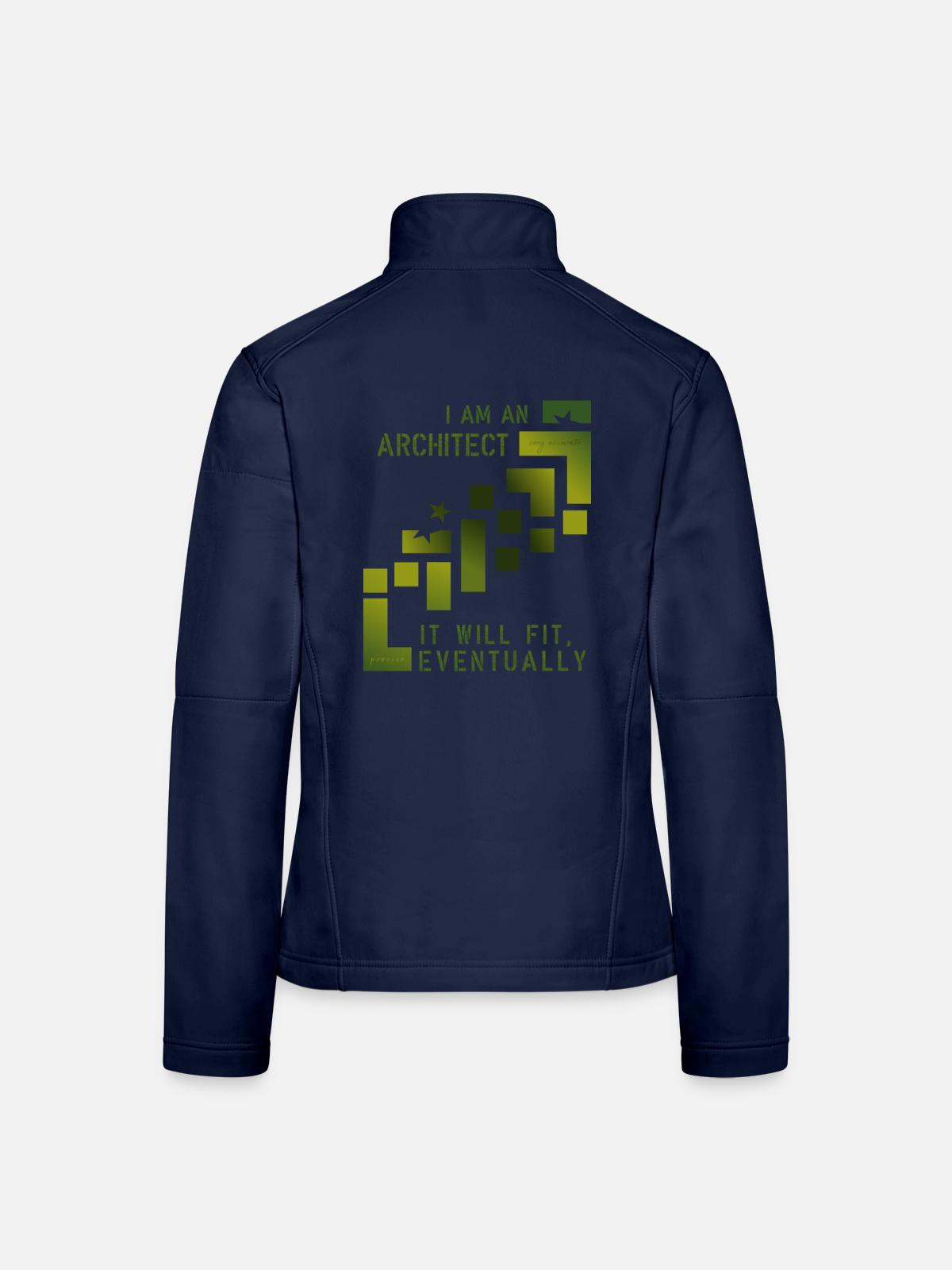 Architect - Frauen Softshelljacke - Navy - Hinten
