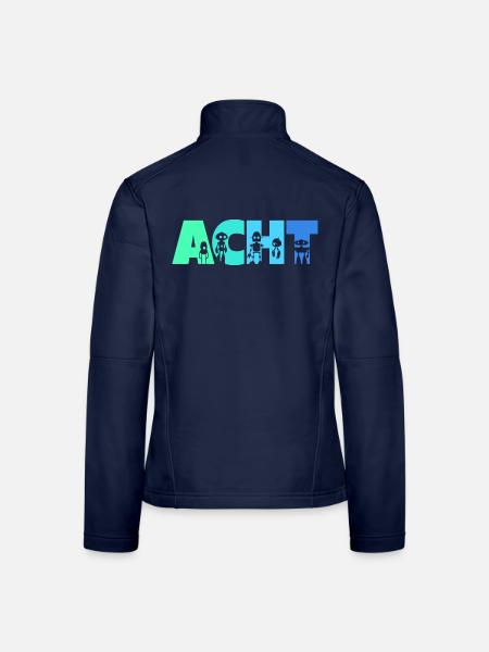 8. Geburtstag Robotik Technik 8 Jahre Roboter - Frauen Softshelljacke - Navy