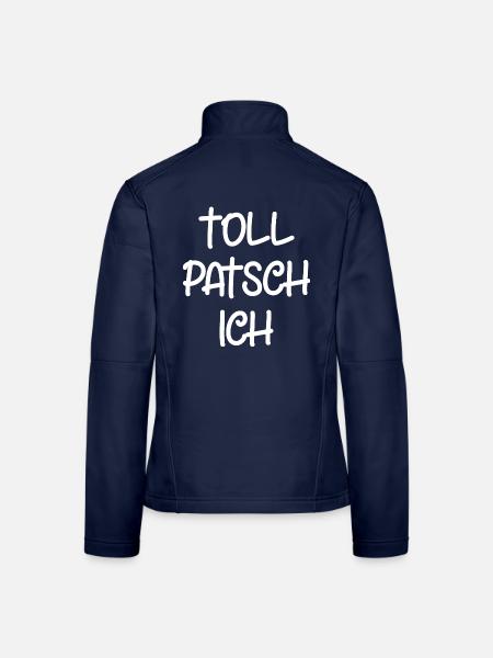 Tollpatsch Ich tollpatschig lustig tollpatschich - Frauen Softshelljacke - Navy - Hinten