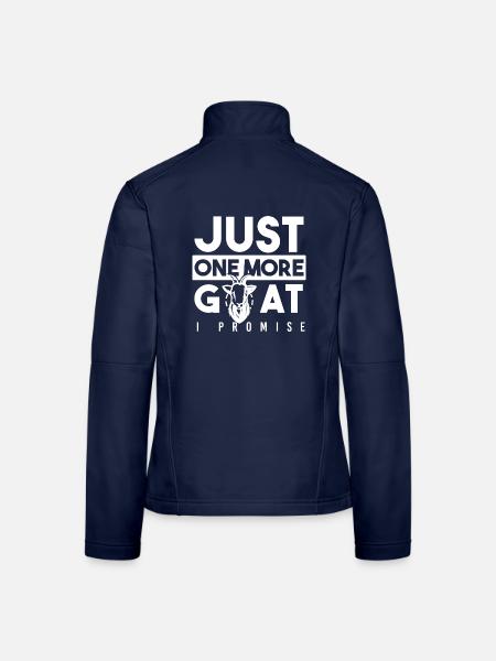 Ziegenhalter Ziegenhaltung Ziegen Nutztier - Frauen Softshelljacke - Navy - Hinten