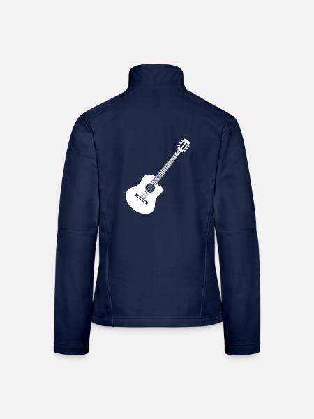 Gitarre - Frauen Softshelljacke - Navy