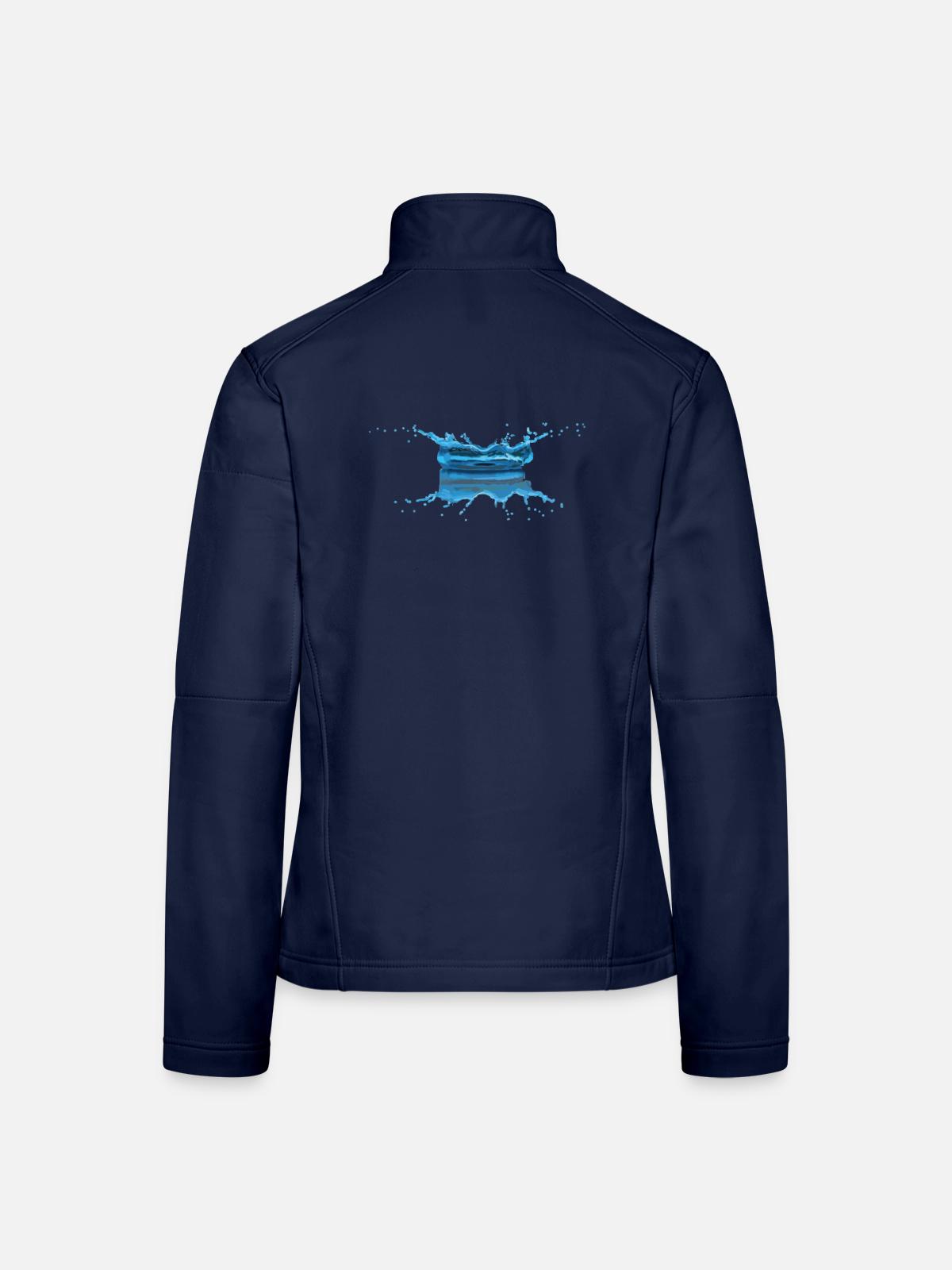 Water drop - Women's Softshell Jacket - navy - Back