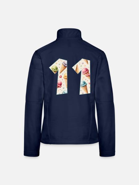 CREAM NUMBER 11 YEARS CREAM 11TH BIRTHDAY - Women's Softshell Jacket - navy - Back
