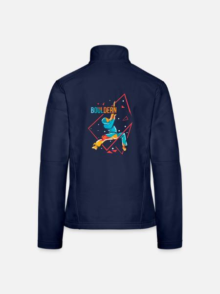 Geschmeidiger Boulderer Überhang - Frauen Softshelljacke - Navy