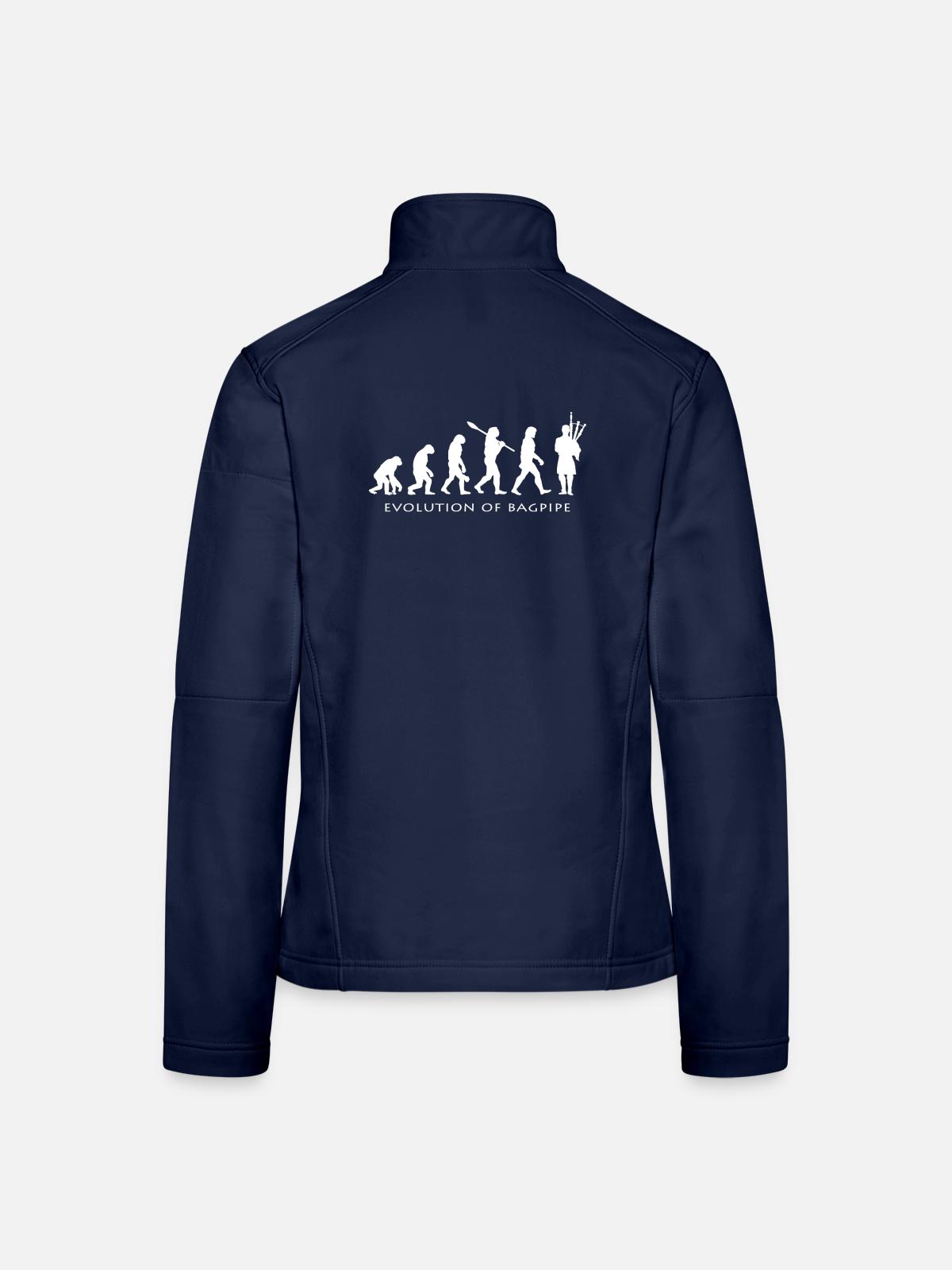 bagpipes - Women's Softshell Jacket - navy - Back