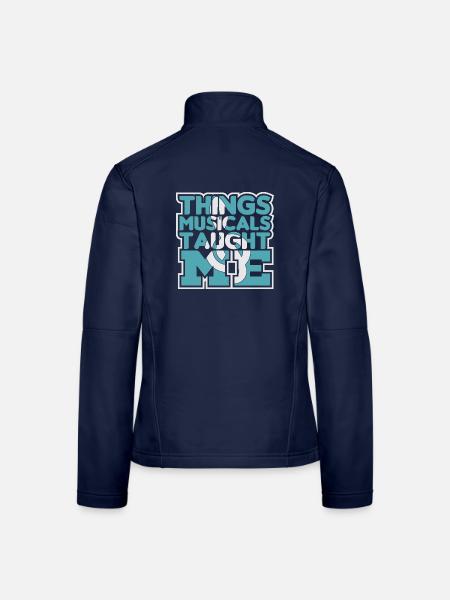Musicals - Frauen Softshelljacke - Navy - Hinten