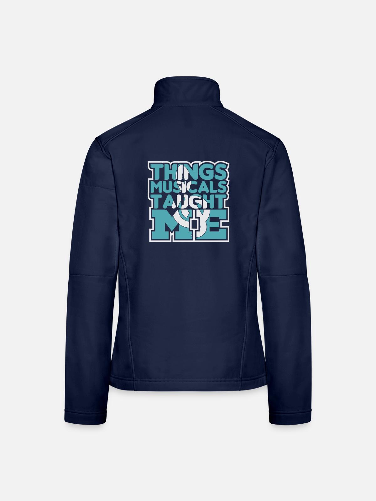 Musicals - Frauen Softshelljacke - Navy - Hinten