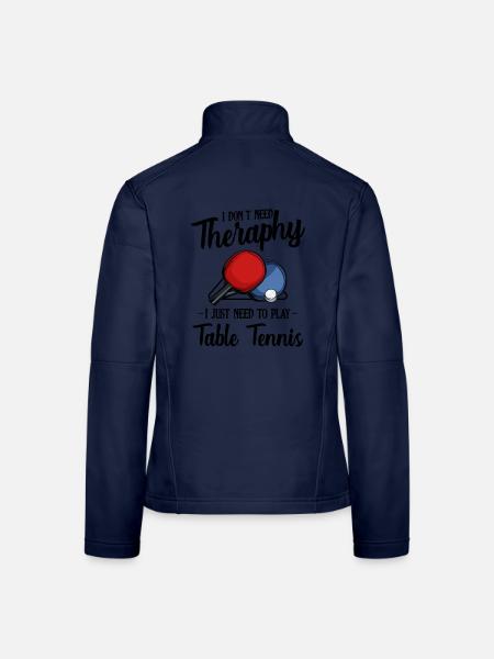 Table tennis - Women's Softshell Jacket - navy