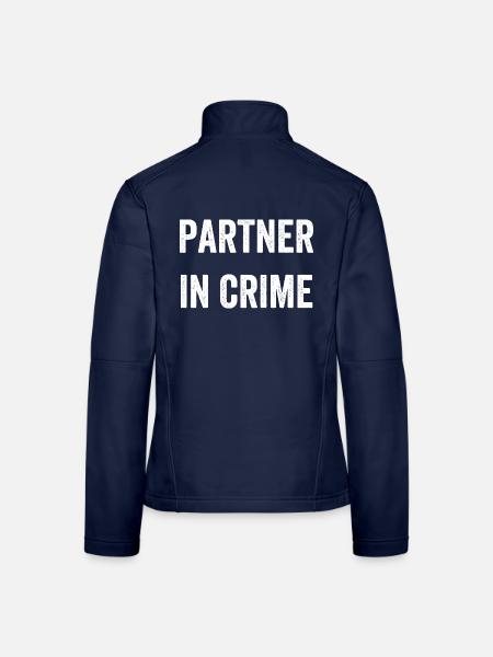 Partner in Crime - Frauen Softshelljacke - Navy - Hinten