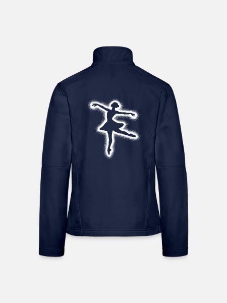 Balletttänzerin Ballerina Mädchen Ballett Tänzerin - Frauen Softshelljacke - Navy