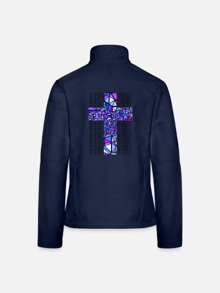 BLAUES KREUZ ADMIRABLE - Frauen Softshelljacke - Navy - Hinten