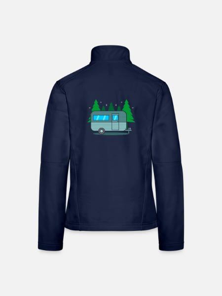 Camper - Frauen Softshelljacke - Navy - Hinten