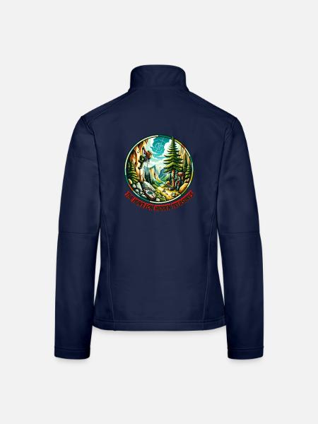 The Hunt for Hidden Treasures - Frauen Softshelljacke - Navy - Hinten