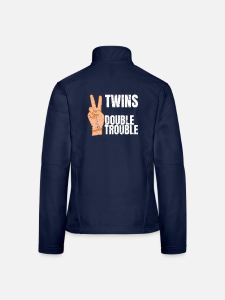 Twins - Women's Softshell Jacket - navy