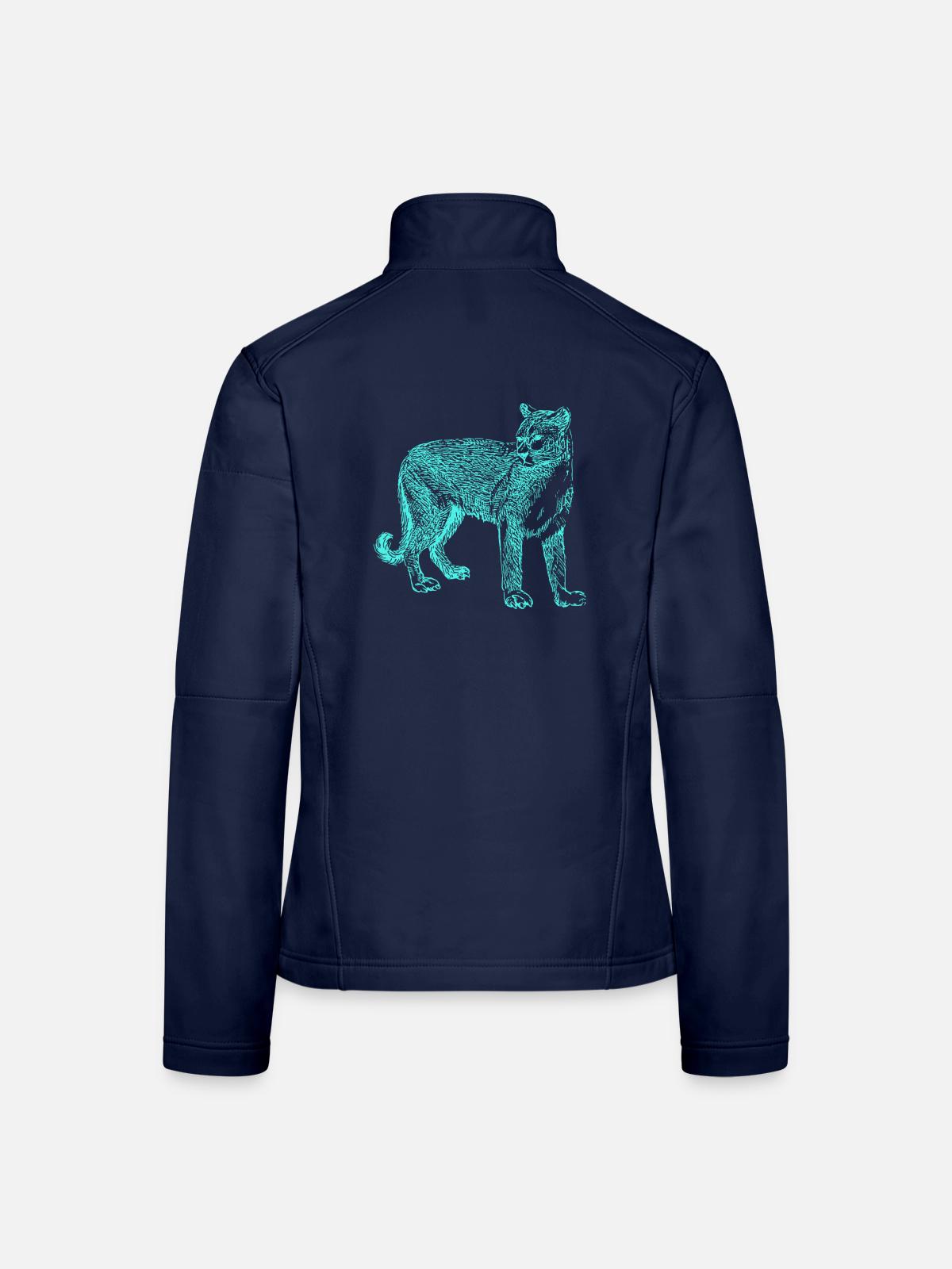 Panther - Frauen Softshelljacke - Navy - Hinten