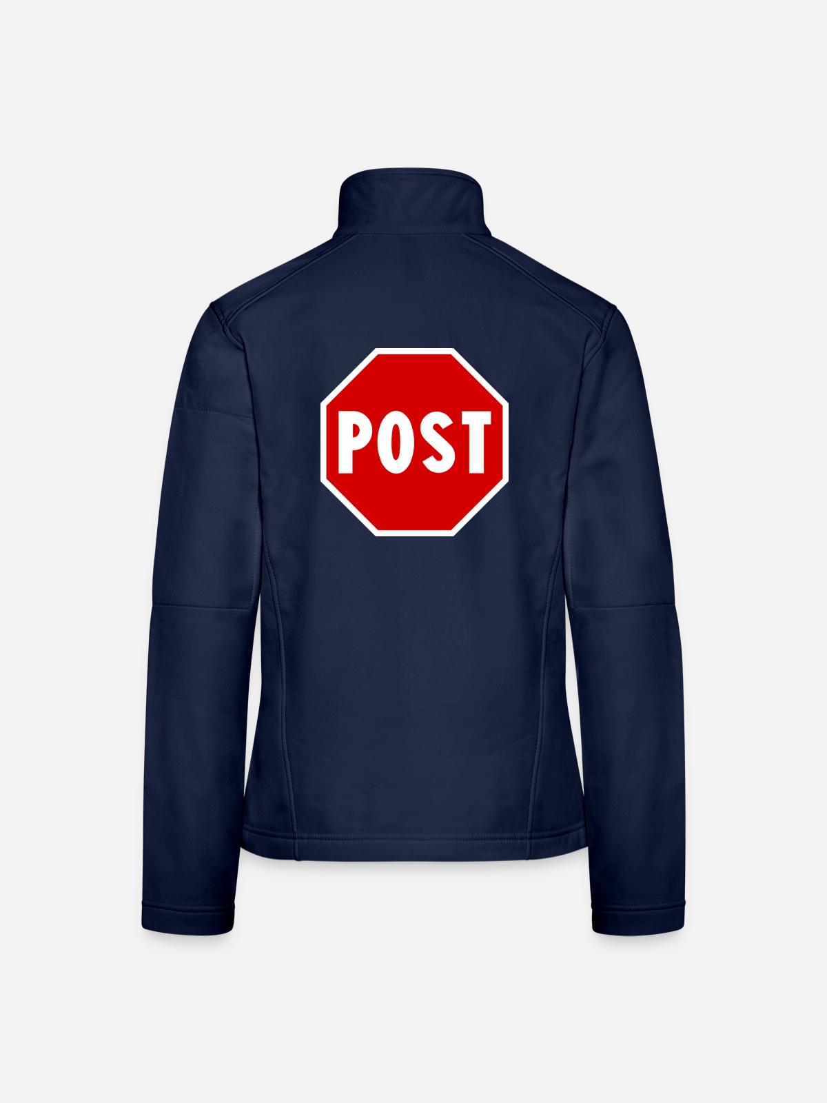 Post Road Sign - Frauen Softshelljacke - Navy - Hinten