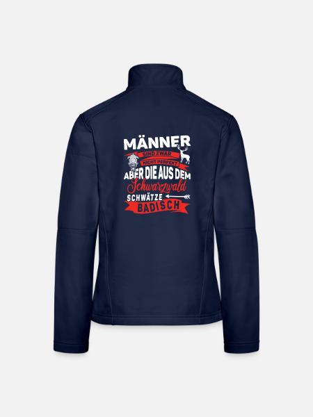 Schwarzwald Männer sind nicht perfekt - Frauen Softshelljacke - Navy - Hinten