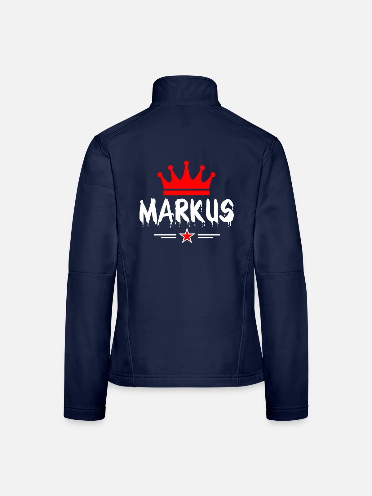 Markus Krone - Frauen Softshelljacke - Navy - Hinten