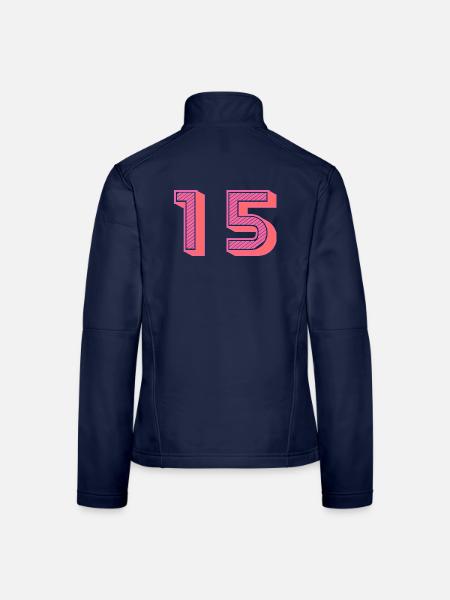 15. 15 YEARS. 15th ANNIVERSARY. 15 YEAR ANNIVERSARY. - Women's Softshell Jacket - navy - Back