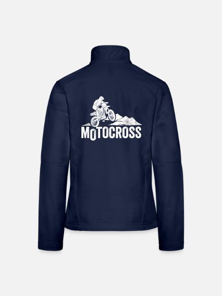 Motocross Bergabenteuer - Frauen Softshelljacke - Navy