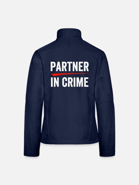 Partner in Crime - Frauen Softshelljacke - Navy - Hinten