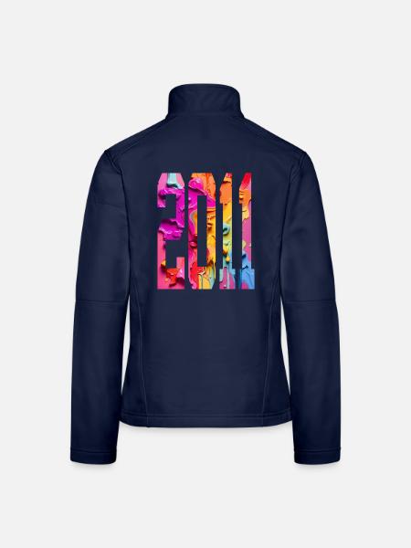 BUNT 15TH BIRTHDAY 2011 - Women's Softshell Jacket - navy - Back